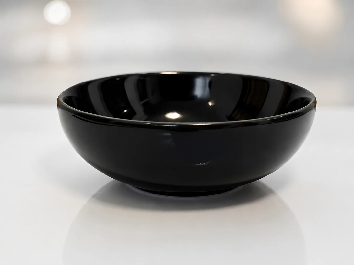 Soup Bowl Serving for 1:1, Glossy Black